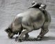 Chinese Folk Culture Handmade Silver Bronze Statue Bull Cowhand Boy Sculpture Other Antique Chinese Statues photo 3