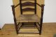 Very Rare Pilgrim 17th C Plymouth County,  Ma Ladder Back Mushroom Hand Armchair Primitives photo 2