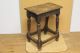 Very Rare 17th C Pilgrim Joint Stool In Oak Carved Aprons And Legs Primitives photo 1