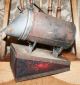 Antique Beekeepers Bee Smoker Tool Primitive Wood Leather Beekeeping Primitives photo 3