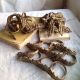 Antique Curtain Rings French Ormolu Fittings 16 Pc Chateau Decorative Antiques Other Antique Architectural photo 2