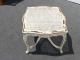 Vintage French Provincial White Cane Coffee Table Country Cottage Farmhouse Chic Post-1950 photo 3