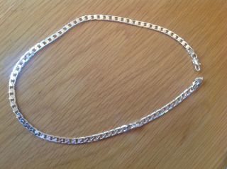 A Really Lovely 925 Silver 17 Ins Chain Link Necklace Beach Find photo