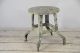 Reserved Bestsarah Antique Metal Milking Stool Chippy Paint,  Peters Dairy Bottle 1900-1950 photo 2