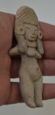 Pre Colombian Mexico Pottery Figurine Columbian Female Teotihuacan Figure Idol The Americas photo 3