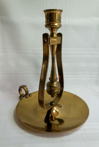 Valsan Maritime Brass Gimbal Candlestick - Made In Portugal - Wall Or Table photo