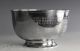 Old Chinese Silver Footed Bowl With Inscription Plates photo 2