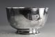 Old Chinese Silver Footed Bowl With Inscription Plates photo 4