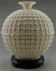 Collectible Decorated Handwork Dehua Porcelain Carved Hollowed Basket Big Vase Vases photo 1
