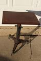 1920 ' S Karlo Adjustable Table Cast Iron Art Deco Industrial Typewriter Stand 1900-1950 photo 1