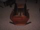 Vintage Wooden Baby Cradle,  Great Shape,  Homeade,  150 Years Old,  Walnut Or Oak Other Antique Furniture photo 10