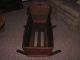 Vintage Wooden Baby Cradle,  Great Shape,  Homeade,  150 Years Old,  Walnut Or Oak Other Antique Furniture photo 2