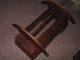 Vintage Wooden Baby Cradle,  Great Shape,  Homeade,  150 Years Old,  Walnut Or Oak Other Antique Furniture photo 6