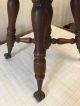 Antique Talon And Glass Ball Spin Adjustable Piano Stool 1800-1899 photo 2