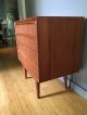 Mid - Century Modern Danish Teak Four Drawer Lowboy Dresser Mid-Century Modernism photo 4