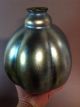 Stunning Antique Loetz Goldiris Iridescent Melon Form Art Glass Vase 9 - 1/4 