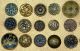 Antique Victorian Paris Back Metal Picture Buttons Buttons photo 3