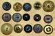 Antique Victorian Paris Back Metal Picture Buttons Buttons photo 4