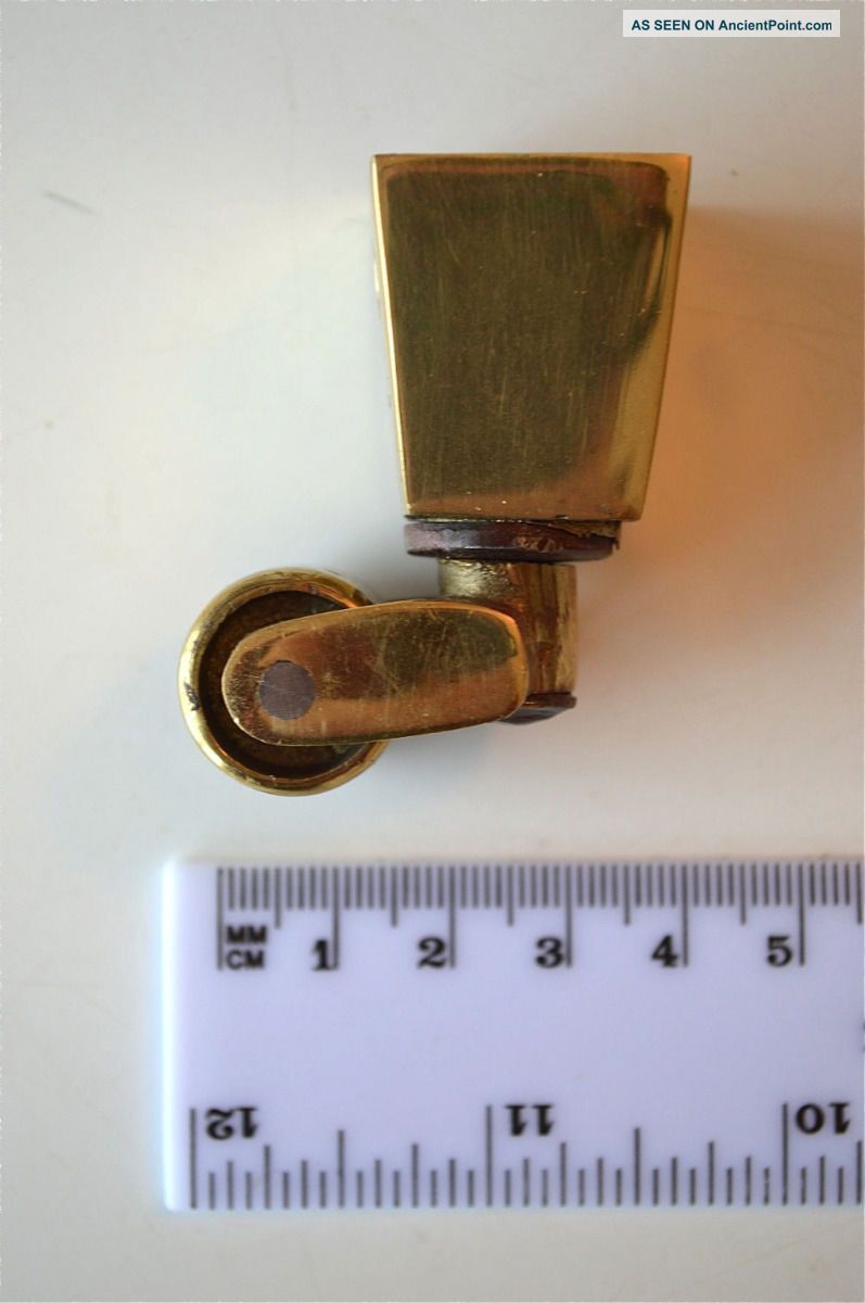 Good Quality Brass Furniture Castor Cushion Foot Antique Caster Wheel C9 Other Antique Hardware photo
