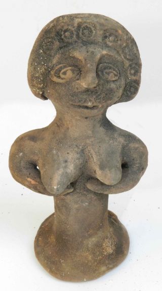 Ancient Biblical Egyptian Iron Age Pottery Clay Statue Figure Astarte Holyland R photo
