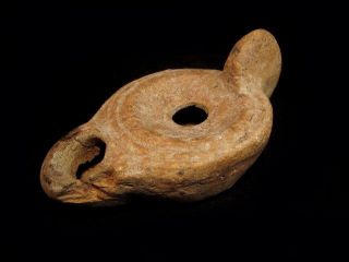 Roman Oil Wick Lamp,  Made Of Clay, photo