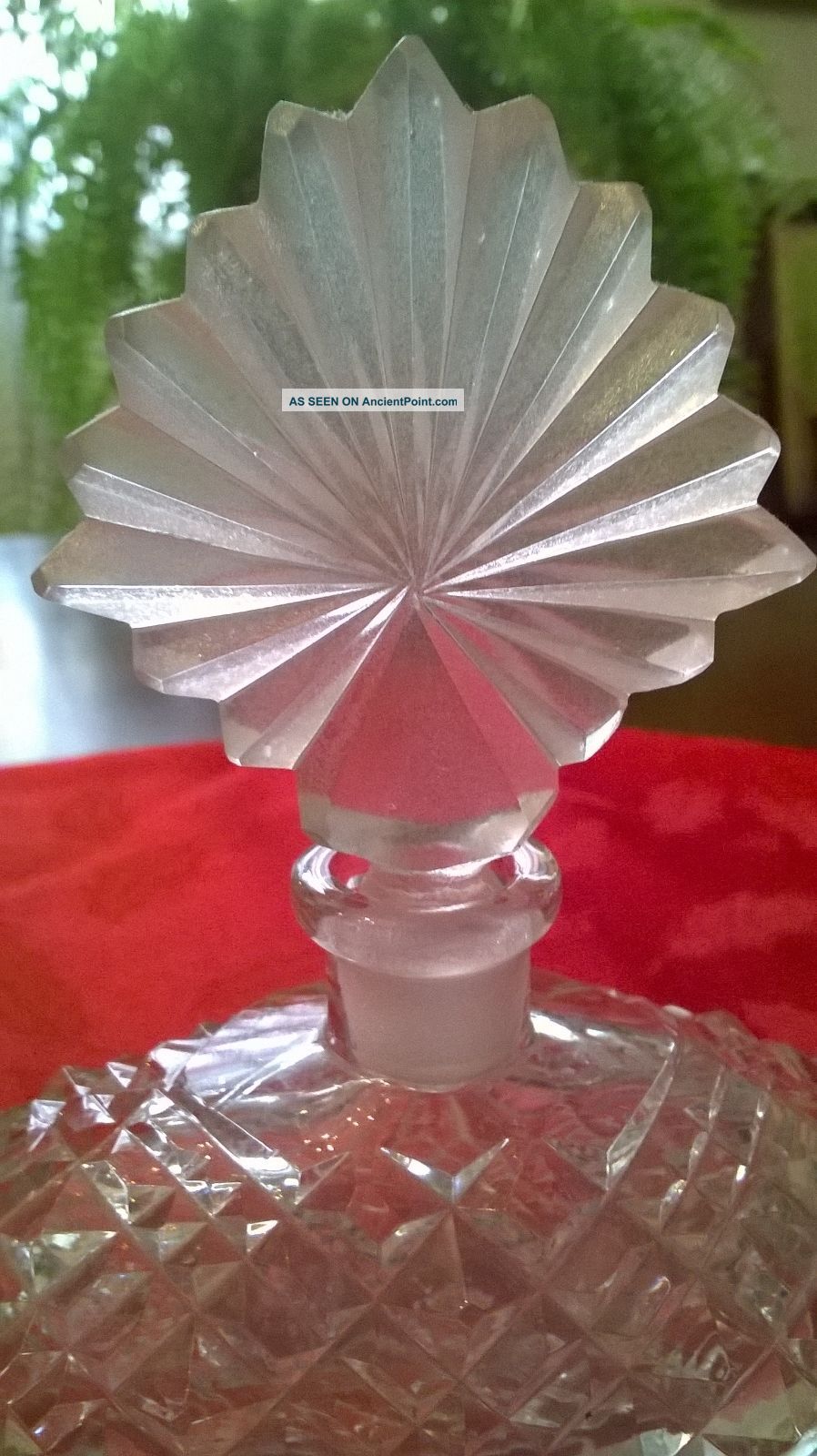 Antique American Brilliant Period Cut Glass Crystal Perfume Bottle Perfume Bottles photo