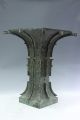 Fantastic Rare Chinese Bronze Beast Face Wine Vessel With Inscription Vases photo 4