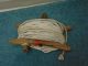 Vintage Antique Wind Up Clothes Line Reel,  Wooden Vintage Clothes Line With Line Other Antique Home & Hearth photo 9