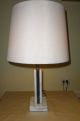 Striking Elegant Vermont Marble Company Modernist Marble Table Lamp Lamps photo 1