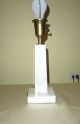 Striking Elegant Vermont Marble Company Modernist Marble Table Lamp Lamps photo 4
