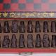 Chinese Antique Handwork Terracotta Warrior Motif Chess & Wooden Checkerboard Boxes photo 4
