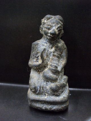 Nangkwak Goddess Money Bag Antique Statue Wealth Fortune Buddha Thai Amulet photo