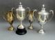 4 Large Vintage Silver Plated Trophy Cup ' S Engraved Girls School Basketball Cups & Goblets photo 1