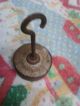 Antique/vtg Cast Metal/iron Hang Hook Scale Weight Platform Balance Counter Top Scales photo 1