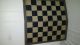 Vintage Handmade Wooden Folk Art Folding Checker Game Board Painted Double Sided Primitives photo 5