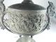 Antique Victorian Embossed Metal Parlor Stove Top Finial With Dragon Handles Stoves photo 4