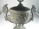 Antique Victorian Embossed Metal Parlor Stove Top Finial With Dragon Handles Stoves photo 5