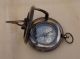 Antique Push Button Compass Sundial Compass Brass Old Victorian Nautical Decor Compasses photo 4