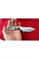 American Wildlife,  Scrimshaw Eagles & Salmon By Shar,  Fixed Blade Skinning Knife Scrimshaws photo 1