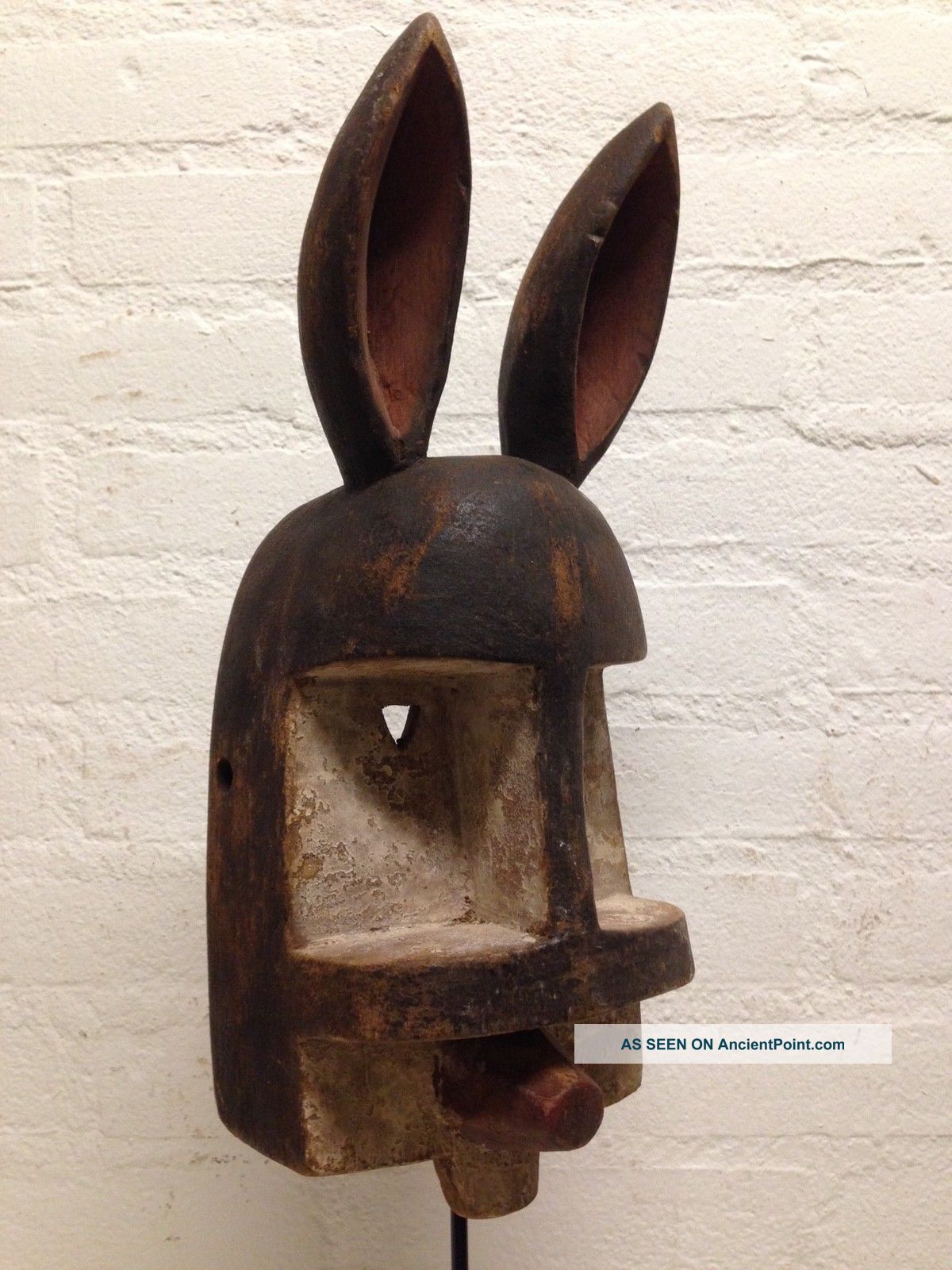 Mali: Rare - Old Tribal African Dogon Ear Mask. Masks photo