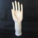 Vintage Large Porcelain Glove Form Vintage Ceramic White Hand Mold General 9 15 Industrial Molds photo 5