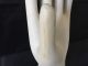 Vintage Large Porcelain Glove Form Vintage Ceramic White Hand Mold General 9 15 Industrial Molds photo 6