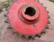 Vintage Metal Industrial Gear Sprocket Cog Spiked Edge Machine Age Rustic Other Mercantile Antiques photo 8