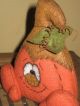 Primitive Hc Halloween Fall Harvest Pumpkin Doll Ornie Bowl Filler Ornament Primitives photo 2