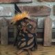 Primitive Grungy Halloween Owl Witch Hat Jack O Lantern Jol Shelf Sitter Ooak Primitives photo 2