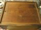 Dated 1788 With Intials Cfd Sliding Lid Box With Blue Paint With Till Primitives photo 4