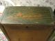 Dated 1788 With Intials Cfd Sliding Lid Box With Blue Paint With Till Primitives photo 5