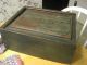 Dated 1788 With Intials Cfd Sliding Lid Box With Blue Paint With Till Primitives photo 7