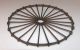 Antique Early American Hand Made Wheel Form Twisted Wire Hot Plate Trivet 6 Inch Trivets photo 7