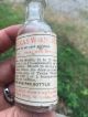 Rare Attic Find Antique Blown Embossed With Label Texas Wonder Medicine Bottle Quack Medicine photo 3